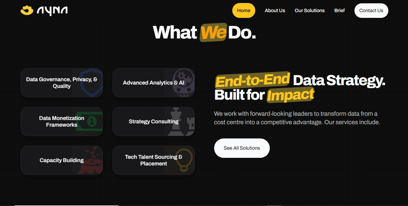 Ayna data solutions screenshot 1