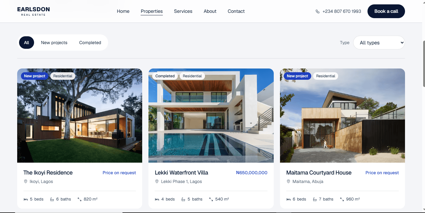 Earlsdon real estate screenshot 1